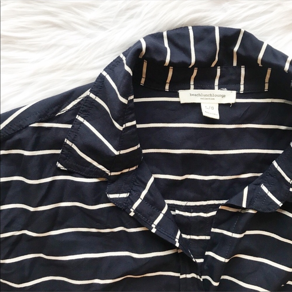 Beachlunchlounge Flowy Button Down // Size Large - image 5